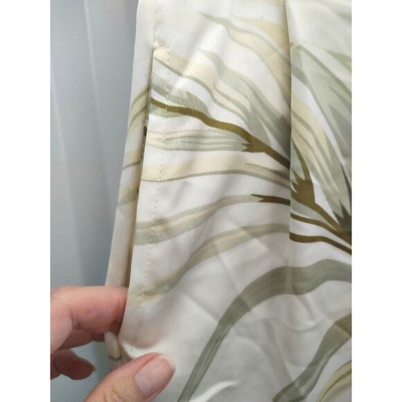 Rachel Zoe Pants Wide Leg Flowy Palm Large NWT - Picture 2 of 7